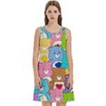 Care Bears, Adorable, Art Round Neck Sleeve Casual Dress With Pockets