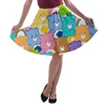 Care Bears, Adorable, Art A-line Skater Skirt