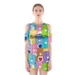 Care Bears, Adorable, Art Shoulder Cutout One Piece Dress