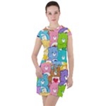 Care Bears, Adorable, Art Drawstring Hooded Dress