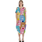 Care Bears, Adorable, Art Cold Shoulder Loose Fit Dress With Pockets