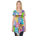 Care Bears, Adorable, Art Short Sleeve Tunic 