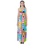 Care Bears, Adorable, Art Empire Waist Maxi Dress