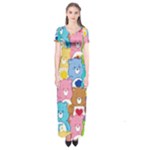 Care Bears, Adorable, Art Short Sleeve Maxi Dress