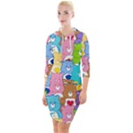 Care Bears, Adorable, Art Quarter Sleeve Hood Bodycon Dress