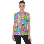 Care Bears, Adorable, Art Shoulder Cut Out Short Sleeve Top