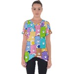 Care Bears, Adorable, Art Cut Out Side Drop T-Shirt