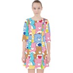 Care Bears, Adorable, Art Quarter Sleeve Pocket Dress