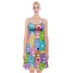 Care Bears, Adorable, Art Spaghetti Strap Velvet Dress