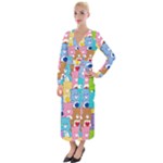 Care Bears, Adorable, Art Velvet Maxi Wrap Dress