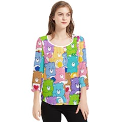 Chiffon Quarter Sleeve Blouse 