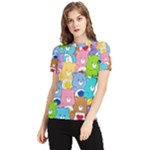 Care Bears, Adorable, Art Women s Short Sleeve Rash Guard