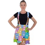 Care Bears, Adorable, Art Velvet Suspender Skater Skirt