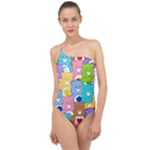 Care Bears, Adorable, Art Classic One Shoulder Swimsuit