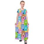 Care Bears, Adorable, Art Kids  Short Sleeve Maxi Dress