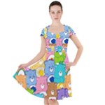 Care Bears, Adorable, Art Cap Sleeve Midi Dress