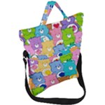 Care Bears, Adorable, Art Fold Over Handle Tote Bag