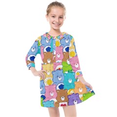 Kids  Quarter Sleeve Shirt Dress 