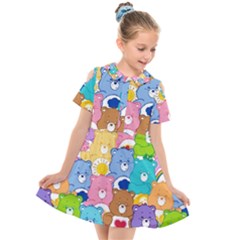 Kids  Short Sleeve Shirt Dress 