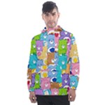 Care Bears, Adorable, Art Men s Front Pocket Pullover Windbreaker