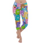 Care Bears, Adorable, Art Lightweight Velour Capri Yoga Leggings