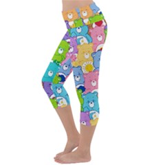 Lightweight Velour Capri Yoga Leggings 