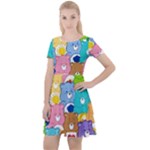 Care Bears, Adorable, Art Cap Sleeve Velour Dress 