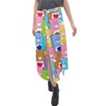 Care Bears, Adorable, Art Velour Split Maxi Skirt