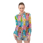 Care Bears, Adorable, Art Long Sleeve Chiffon Shirt