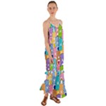 Care Bears, Adorable, Art Cami Maxi Ruffle Chiffon Dress