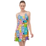 Care Bears, Adorable, Art Summer Time Chiffon Dress