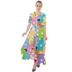 Care Bears, Adorable, Art Waist Tie Boho Maxi Dress