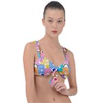 Care Bears, Adorable, Art Front Tie Bikini Top