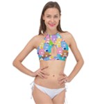 Care Bears, Adorable, Art Cross Front Halter Bikini Top