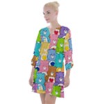 Care Bears, Adorable, Art Open Neck Shift Dress