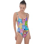 Care Bears, Adorable, Art Tie Strap One Piece Swimsuit