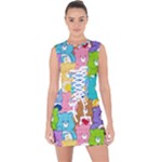 Care Bears, Adorable, Art Lace Up Front Bodycon Dress