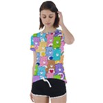 Care Bears, Adorable, Art Short Sleeve Open Back T-Shirt