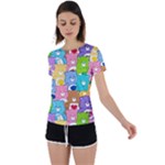 Care Bears, Adorable, Art Back Circle Cutout Sports T-Shirt