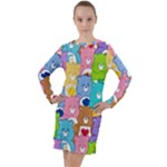 Care Bears, Adorable, Art Long Sleeve Hoodie Dress