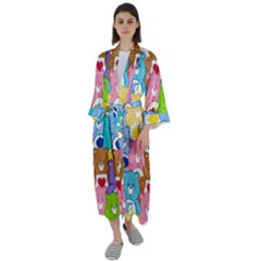 Maxi Satin Kimono 