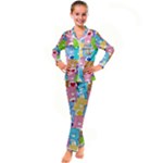 Care Bears, Adorable, Art Kids  Satin Long Sleeve Pajamas Set