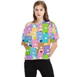 Care Bears, Adorable, Art One Shoulder Cut Out T-Shirt