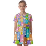 Care Bears, Adorable, Art Kids  Short Sleeve Pinafore Style Dress