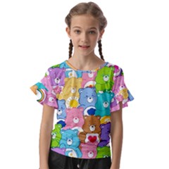 Kids  Cut Out Flutter Sleeves 