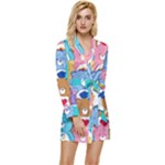 Care Bears, Adorable, Art Long Sleeve Satin Robe