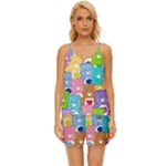 Care Bears, Adorable, Art V-Neck Satin Pajamas Set