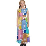 Care Bears, Adorable, Art Kids  Satin Sleeveless Maxi Dress