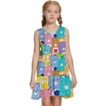 Care Bears, Adorable, Art Kids  Sleeveless Tiered Mini Dress