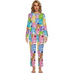 Care Bears, Adorable, Art Womens  Long Sleeve Lightweight Pajamas Set